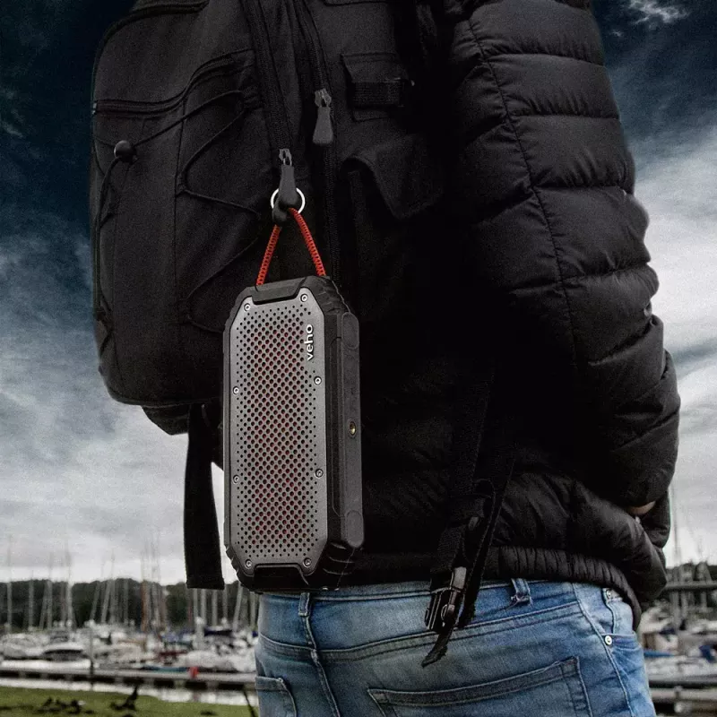 Stereo Portable Speaker Veho MX-1 Juoda/Sidabrinė