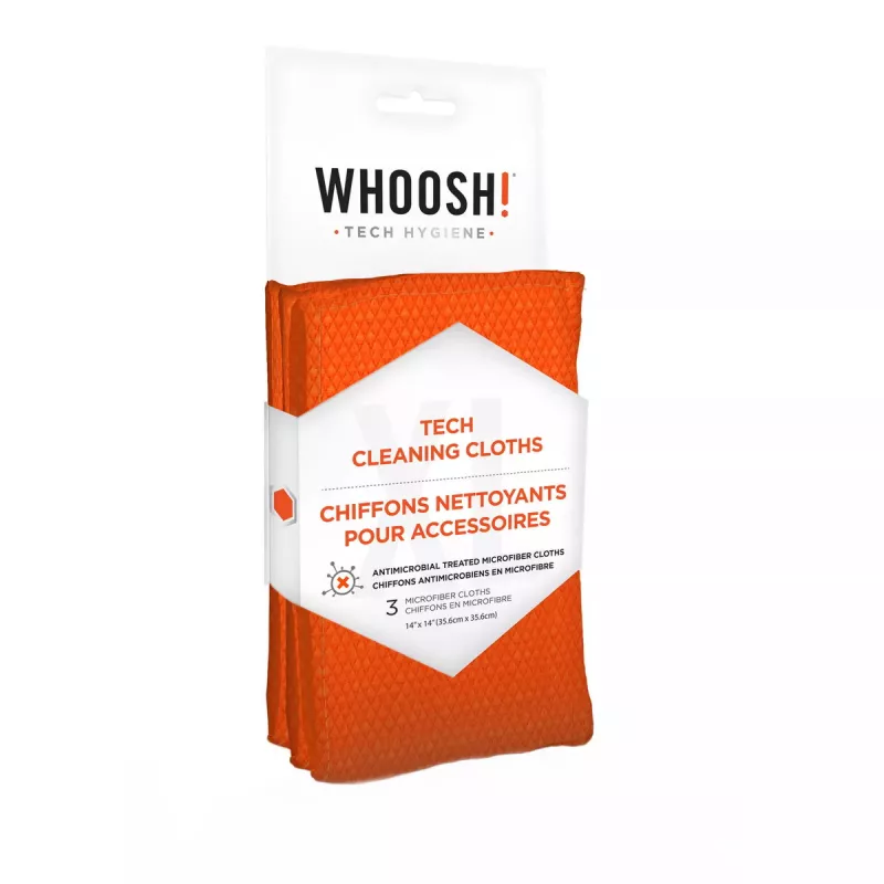 Įrangos valymo servetėlės WHOOSH! Tech Cleaning Cloths Mobilusis telefonas Oranžinės