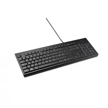 Kensington KB100 EQ laidinė pilno dydžio klaviatūra USB membraninė QWERTY juoda