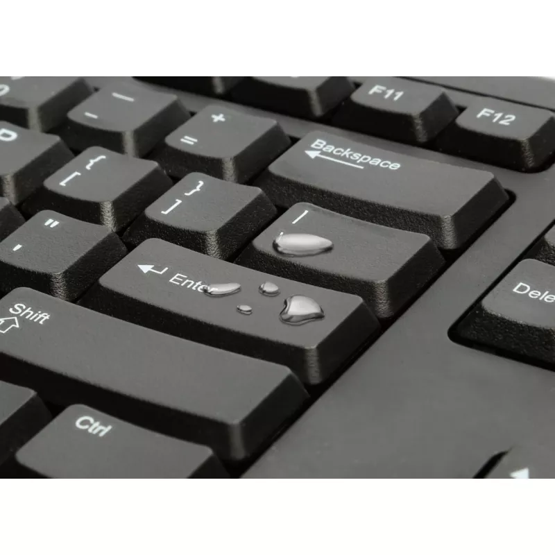Kensington KB100 EQ laidinė pilno dydžio klaviatūra USB membraninė QWERTY juoda