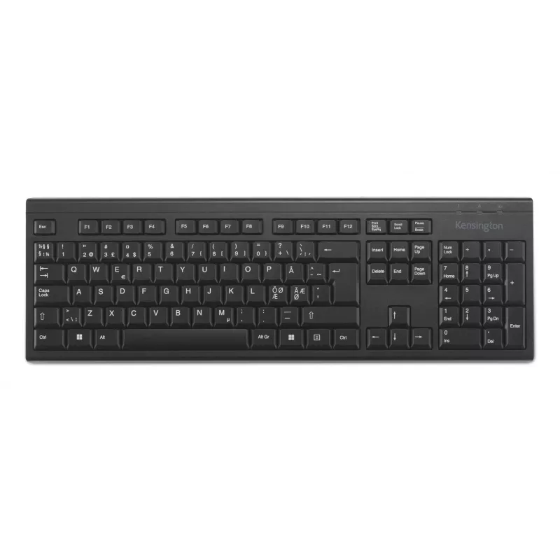 Belaidė klaviatūra Kensington KB150 EQ Pilno dydžio 105 klavišai Juoda
