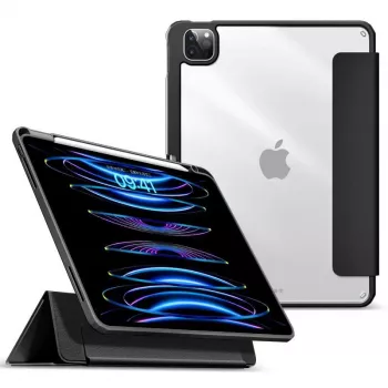 Folio dėklas eSTUFF ES68202301-BULK, skirtas iPad Pro 12,9 colio, 2 stovėjimo režimai, juodas