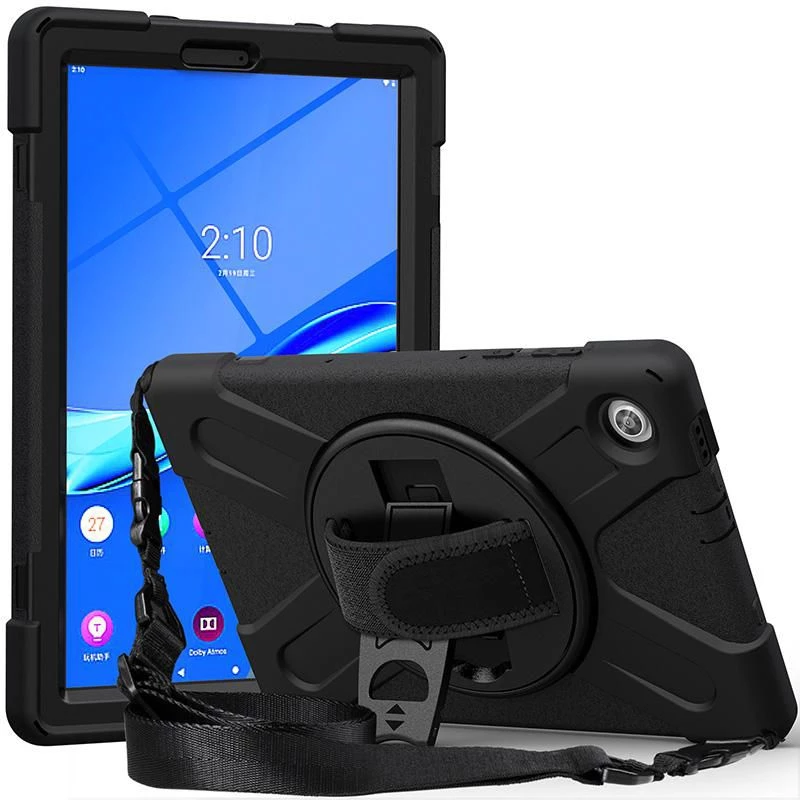 eSTUFF AUSTIN Defender dėklas, skirtas Lenovo TAB M10 HD 2nd Gen (TB-X306X) – juodas