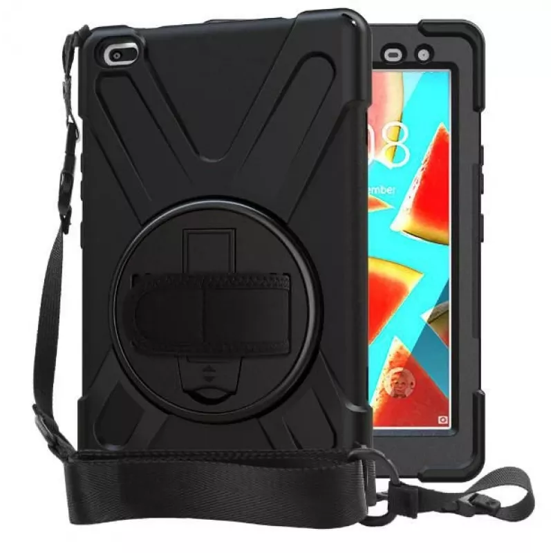 eSTUFF AUSTIN Defender dėklas, skirtas Lenovo TAB M8 HD - juodas