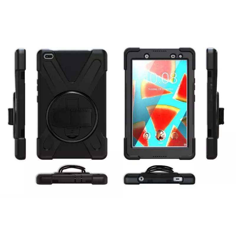 eSTUFF AUSTIN Defender dėklas, skirtas Lenovo TAB M8 HD - juodas