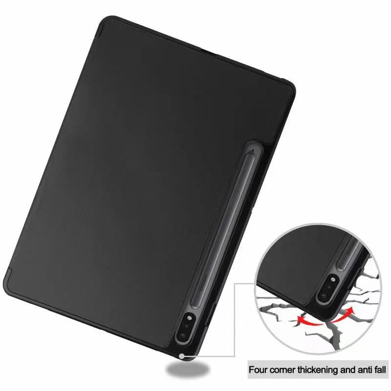 eSTUFF Galaxy Tab S7 FE (31,5 cm) dėklas-knygutė, 2 padėtys, juodas