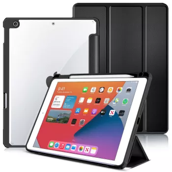 eSTUFF ES68200001-BULK planšetės dėklas 25.9 cm (10.2 colio) „Folio“ juodas, permatomas