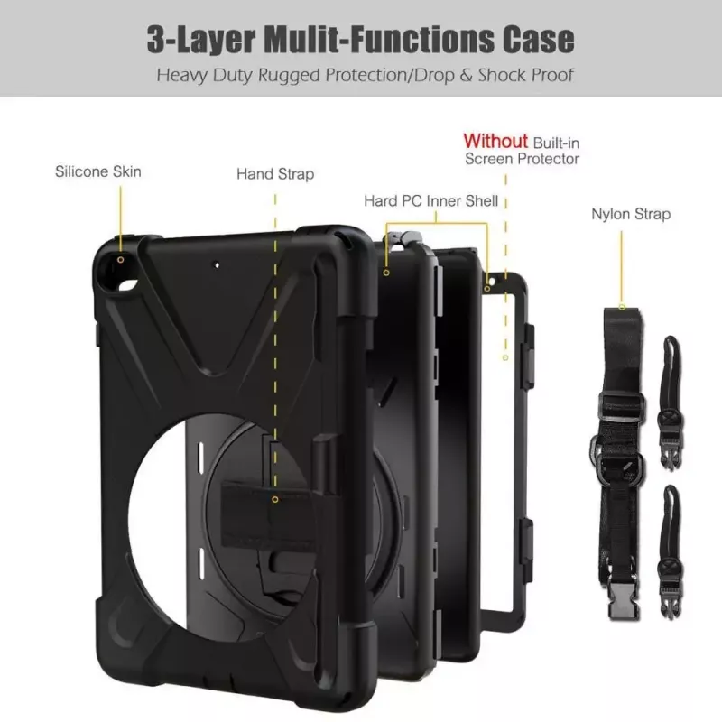 Dėklas eSTUFF AUSTIN Defender Case iPad Mini 5/4, juodas