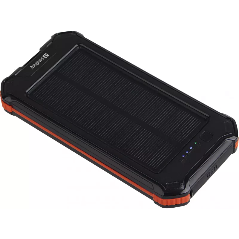 Išorinė baterija Sandberg 3in1 Solar Powerbank 10000 10000 mAh 2A juoda