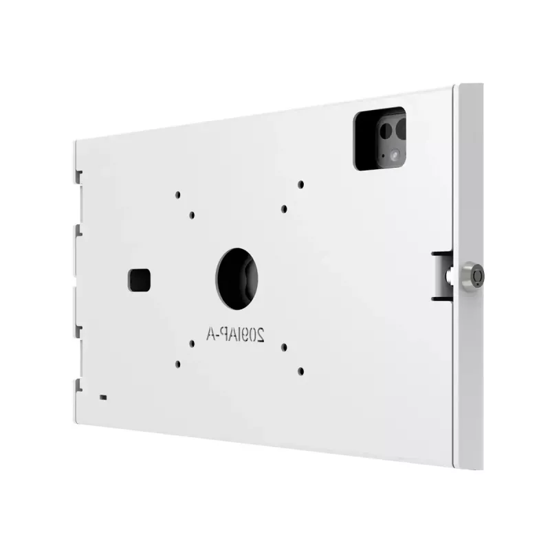 Prie sienos tvirtinama apsauginė dėžė, skirta iPad Pro 11 col. – Maclocks Compulocks Apex, skirta M4 ir M5, balta, su 2 raktais