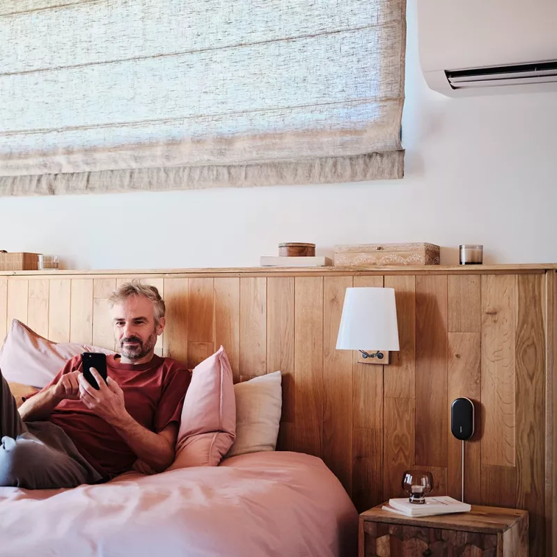 Valdiklis Netatmo Smart AC Controller juoda balta metalas plastikas