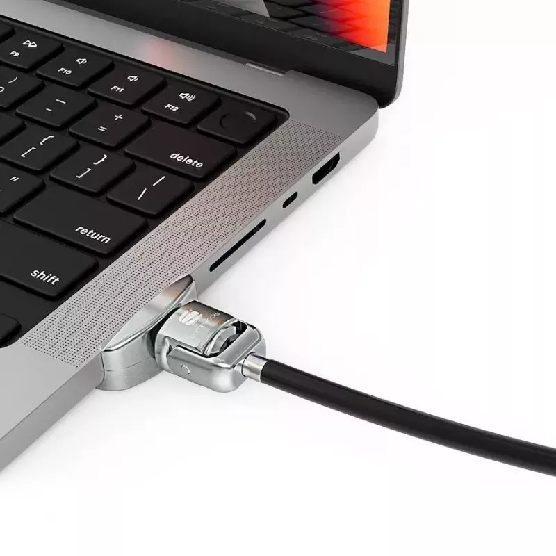 Compulocks Ledge Lock adapteris, skirtas MacBook Pro 14 colių M1 M2 M3, sidabrinis