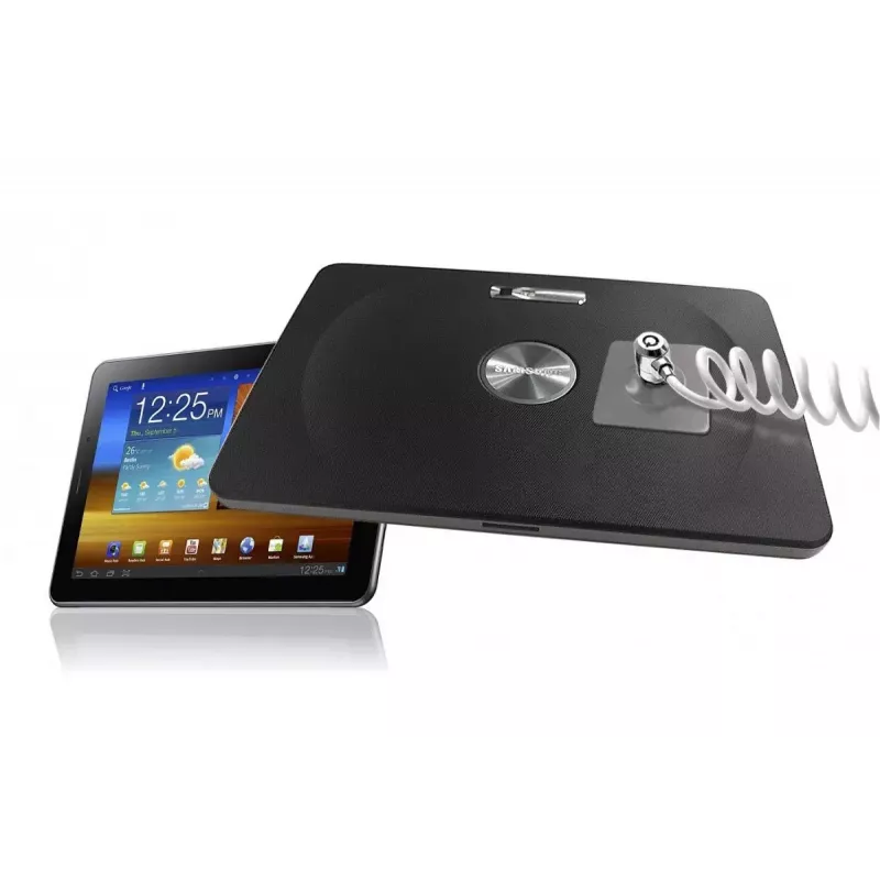 Planšečių apsaugos spyna Compulocks Universal Tablet Lock su rakinamu spiruotu kabeliu, cinkuotas plienas, juoda