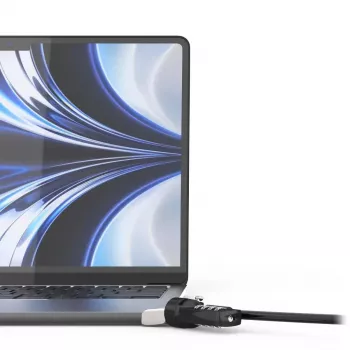 Compulocks Ledge, skirtas MacBook Air 13 colių M2 ir M3 su kombinacine spyna, sidabrinis