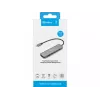 Dokų stotelė SANDBERG USB-C 6-in-1 MediaDock — USB 3.2 Gen 1 Type-C 10 Gbit/s, 4K HDMI, Maitinimo tiekimas iki 100 W, 1×USB-A, 1×USB2.0, pilka