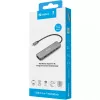 Dokų stotelė SANDBERG USB-C 6-in-1 MediaDock — USB 3.2 Gen 1 Type-C 10 Gbit/s, 4K HDMI, Maitinimo tiekimas iki 100 W, 1×USB-A, 1×USB2.0, pilka