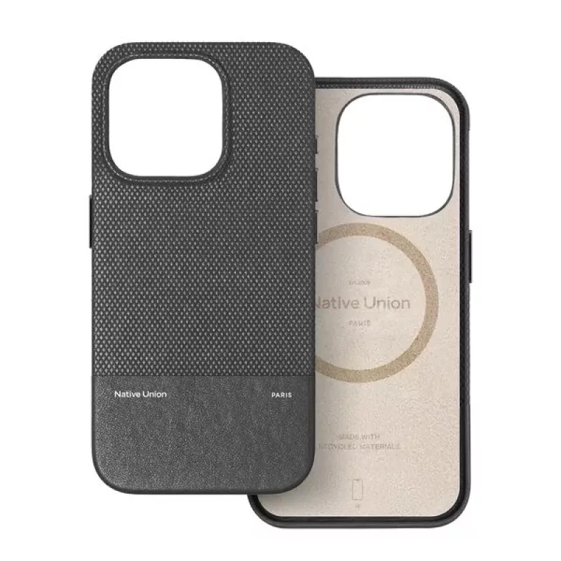 Cover Native Union (Re)Classic dėklas skirtas iPhone 16 Juoda