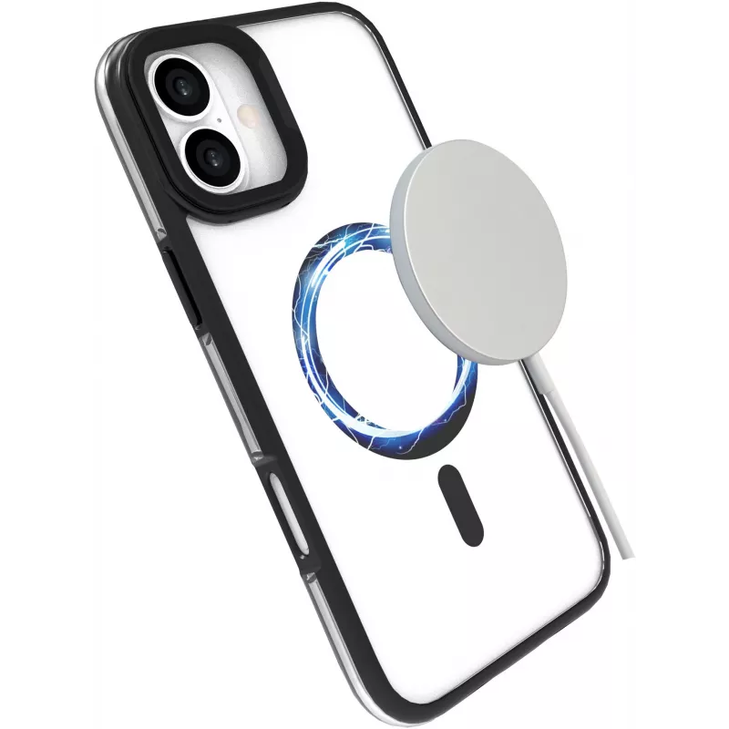 eSTUFF ES67141100 mobiliojo telefono dėklas 15,5 cm (6,1 colio) Užvalkalas Skaidri, juoda