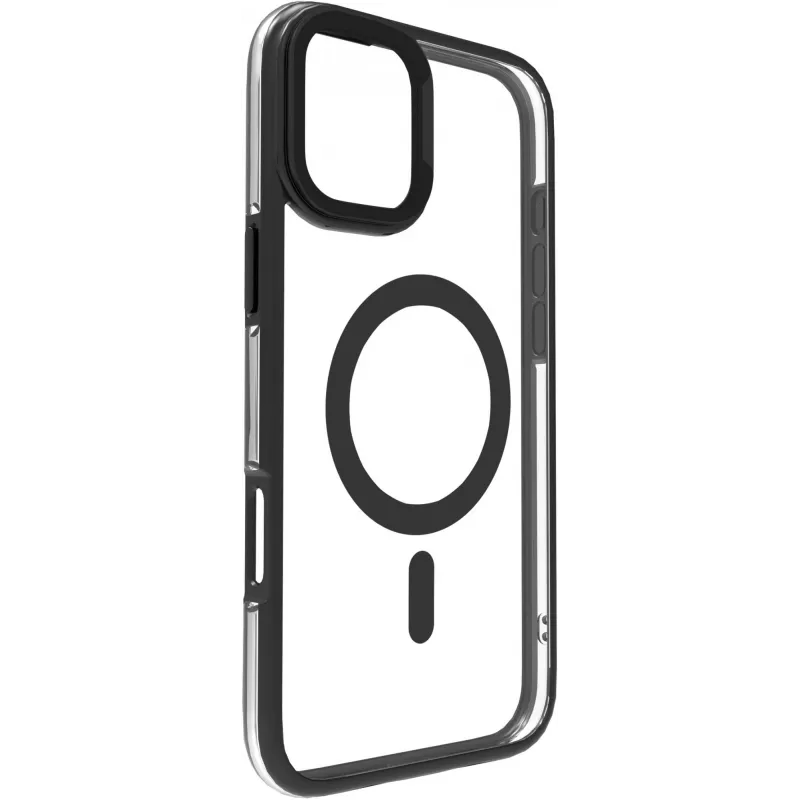eSTUFF ES67141100 mobiliojo telefono dėklas 15,5 cm (6,1 colio) Užvalkalas Skaidri, juoda