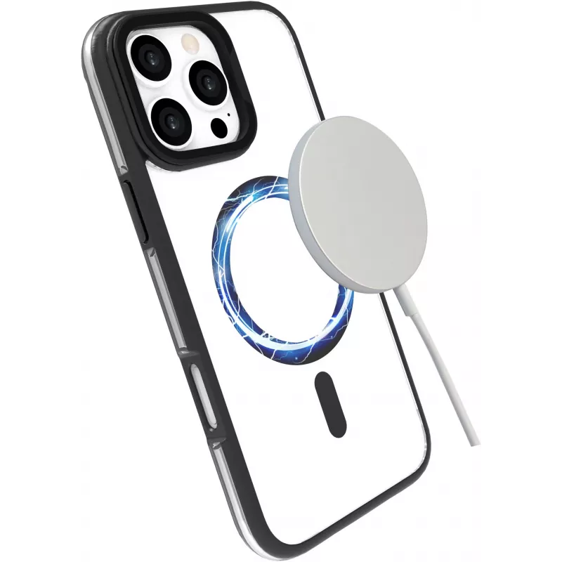 Dėklas eSTUFF ES67141102 iPhone 16 Pro 6,3 colio permatomas juodas