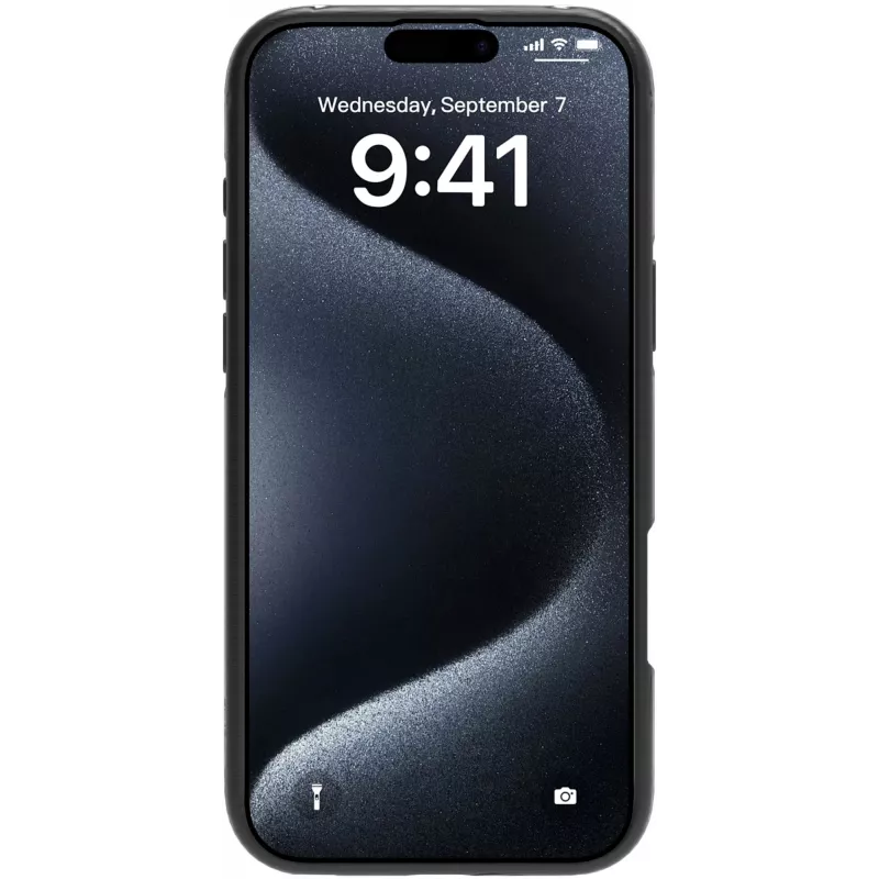 Dėklas eSTUFF ES67141102 iPhone 16 Pro 6,3 colio permatomas juodas