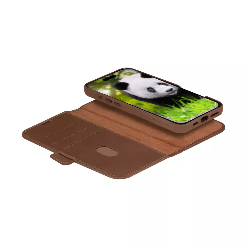 dbramante1928 Lynge MagSafe - iPhone 16 - Dark Tan, Folio, Apple, iPhone 16, 15,5 cm (6,1 colio), Tan