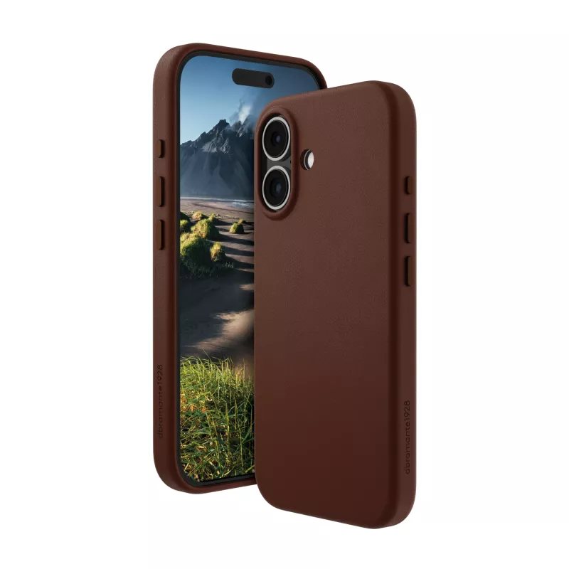 Cover dbramante1928 Roskilde MagSafe iPhone 16 Dark Tan