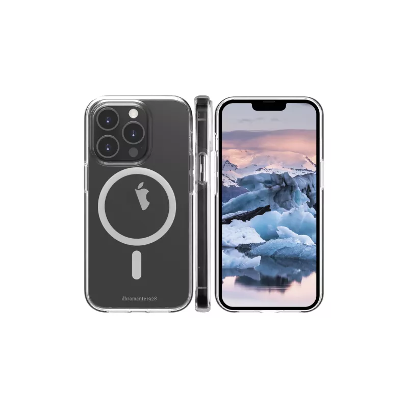 Dėklas dbramante1928 Iceland Pro MagSafe suderinamas su iPhone 14 Pro permatomas