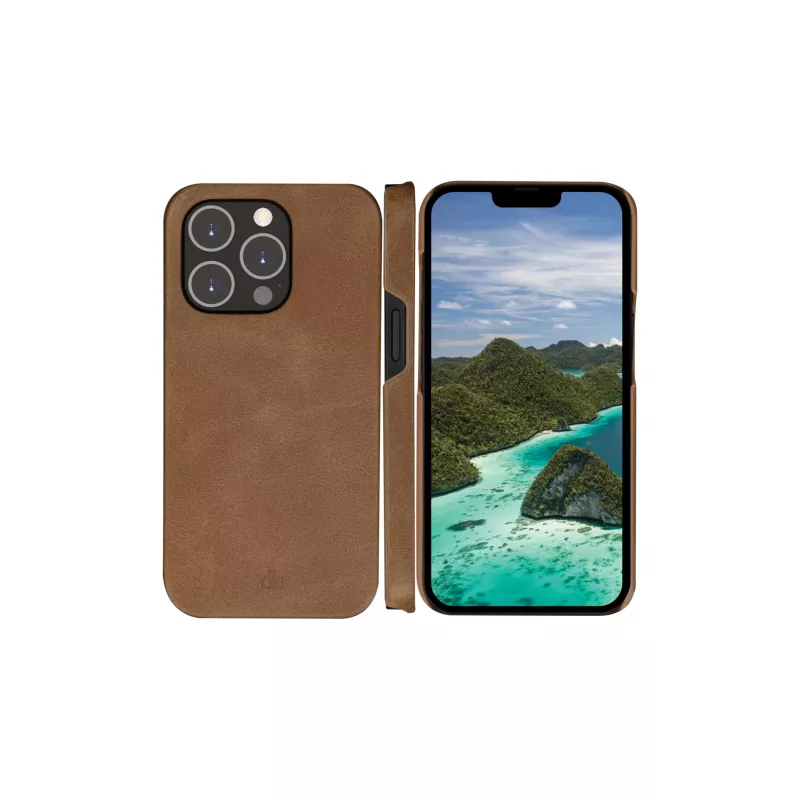 Folio tipo dėklas dbramante1928 Lynge iPhone 14 Pro įdegio spalvos 3 kortelių kišenės