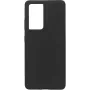 eSTUFF Silk-touch Silicone Case skirta Samsung Galaxy S21 Ultra 5G - Juoda
