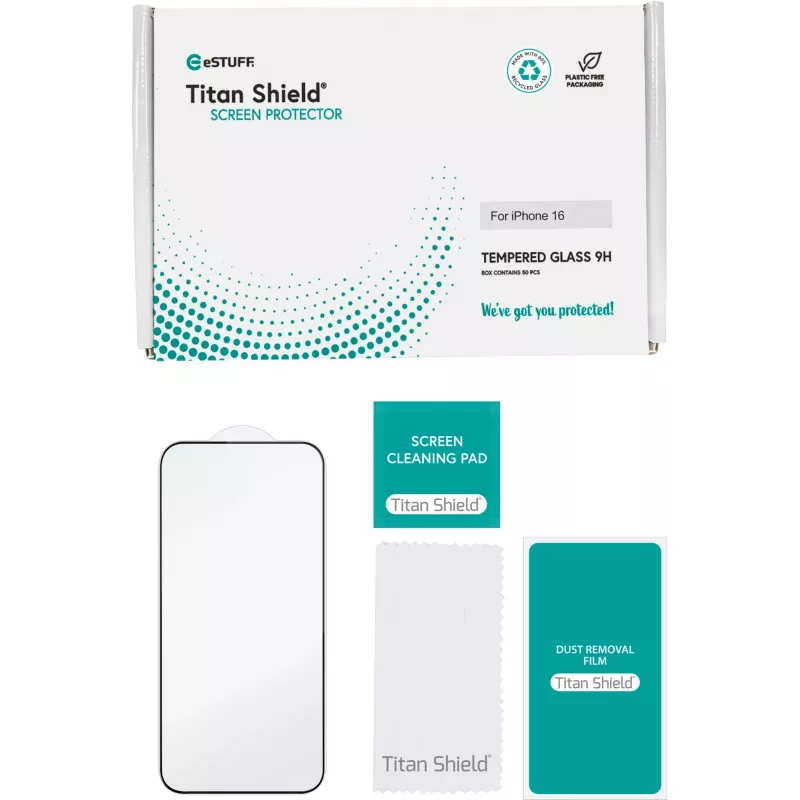 eSTUFF ES501421-50BULK mobiliojo telefono ekrano/galinės dalies apsauga Skaidri ekrano apsauga Apple 50 vnt.