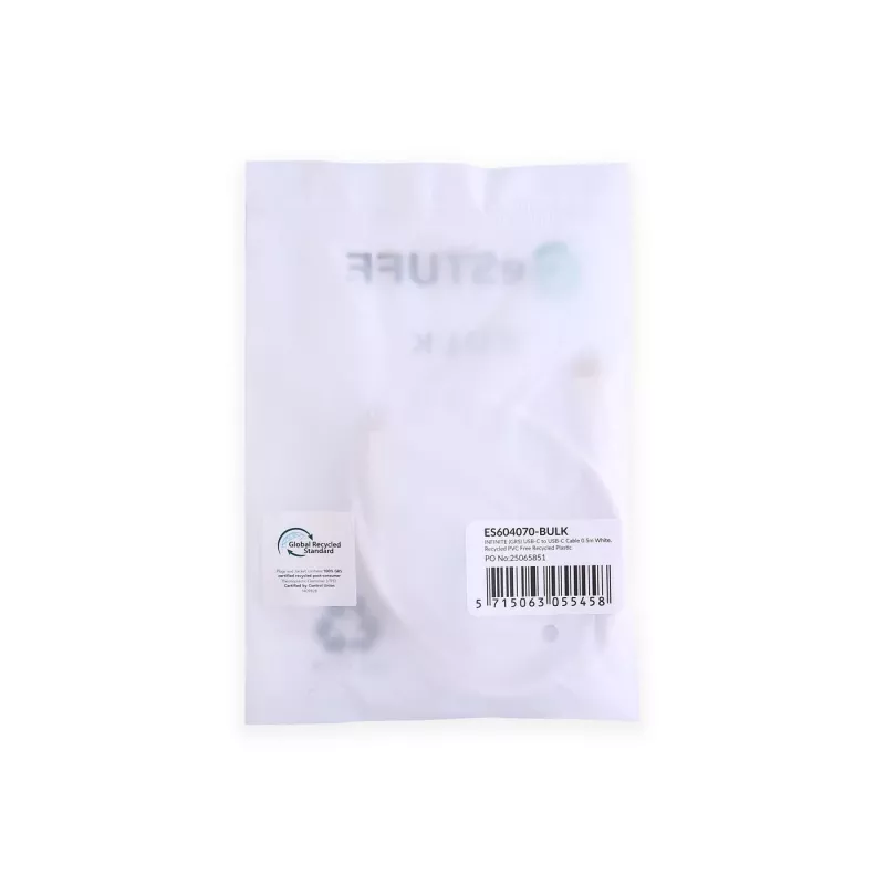 eSTUFF ES604070-BULK USB laidas USB 2.0 0.5 m USB C Baltas