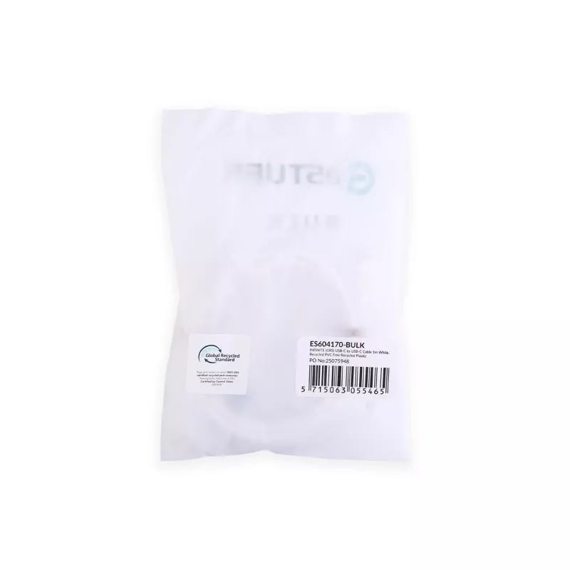 eSTUFF ES604170-BULK USB laidas USB 2.0 1 m USB C baltas