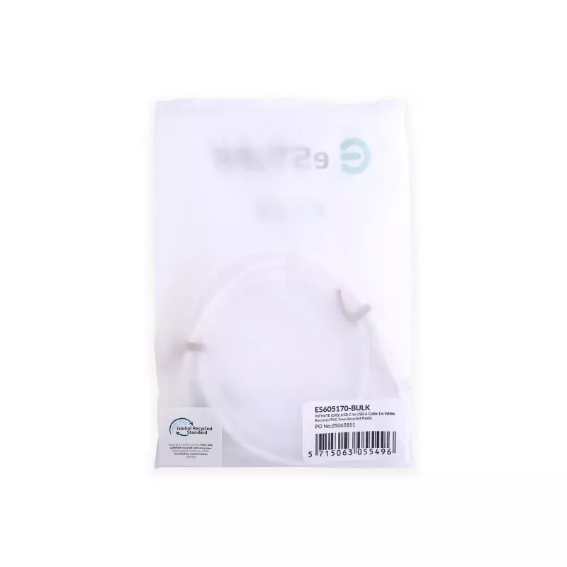 eSTUFF ES605170-BULK USB laidas USB 2.0 1 m USB C USB A Baltas