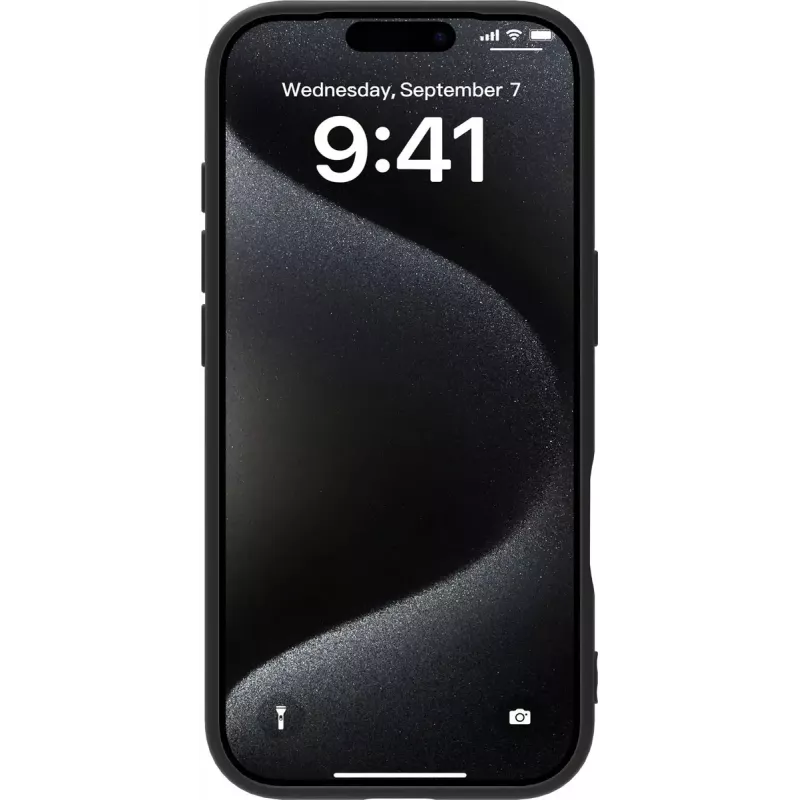 Mobiliojo telefono dėklas eSTUFF ES67101055-BULK skirtas Apple iPhone 17, tinka iki 16 cm (6,3 colių) ekranams, juodas
