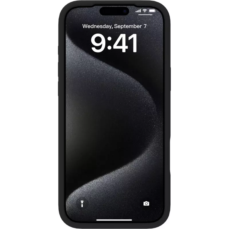 eSTUFF iPhone 17 Pro Max INFINITE ROME magnetinis silikoninis dėklas - juodas - 81% perdirbtų medžiagų