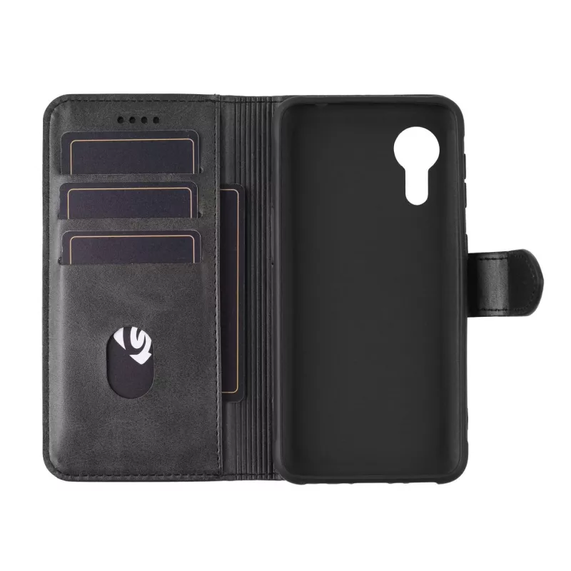 eSTUFF ES67340008-BULK mobiliojo telefono dėklas 16,3 cm (6,4 colių) Piniginės tipo dėklas Juodas