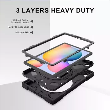 Dėklas eSTUFF AUSTIN Defender Samsung Galaxy Tab S6 Lite 2022/2020, juodas