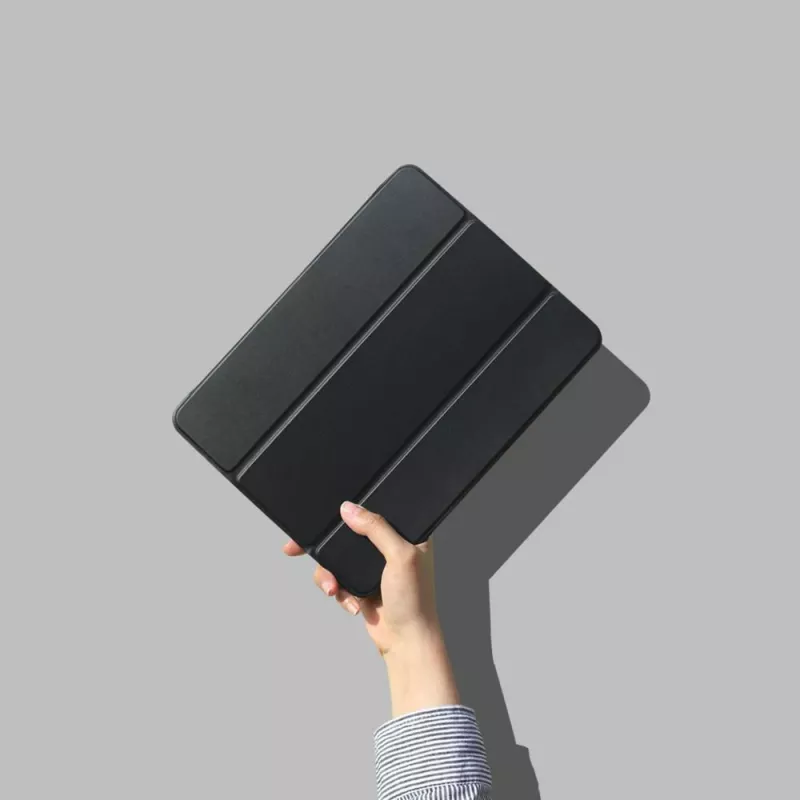 eSTUFF SEATTLE dėklas-pieštukinė iPad Air 5/4 10.9 2022/2020 – juoda PU oda