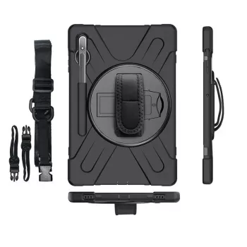 Dėklas eSTUFF CHICAGO Full Body Defender, skirtas Samsung Galaxy Tab S8/S7, juodas