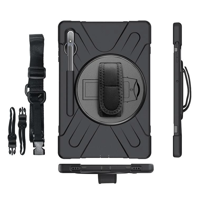 Dėklas eSTUFF CHICAGO Full Body Defender, skirtas Samsung Galaxy Tab S8/S7, juodas