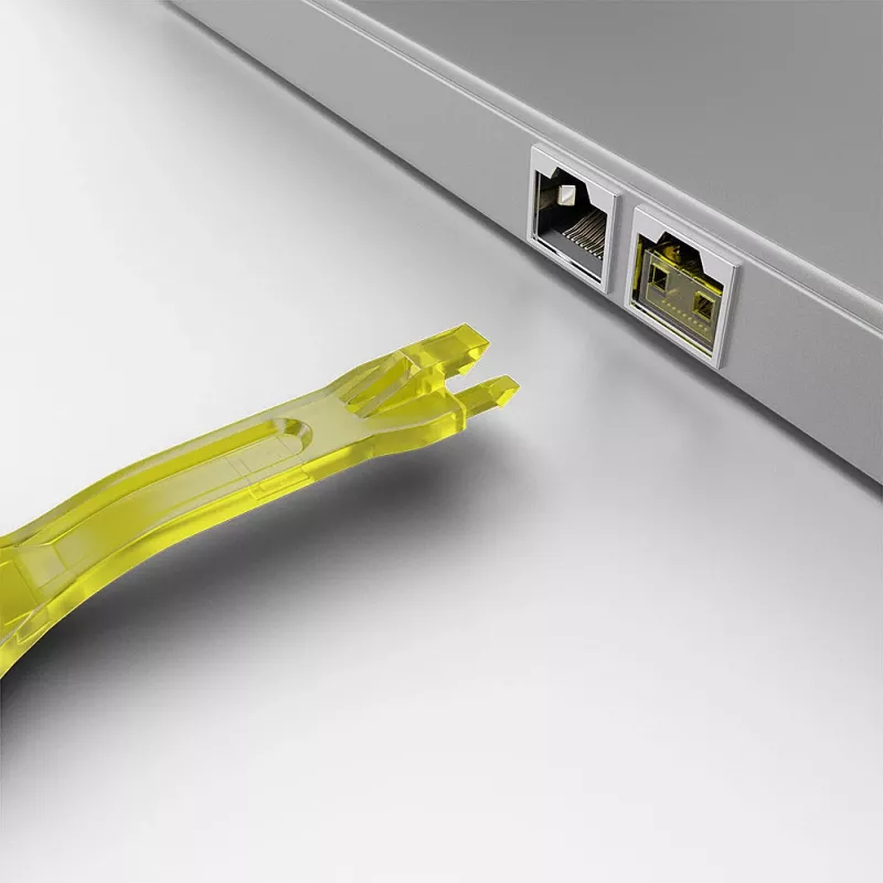Lindy RJ45 prievado blokavimo raktas, geltonas