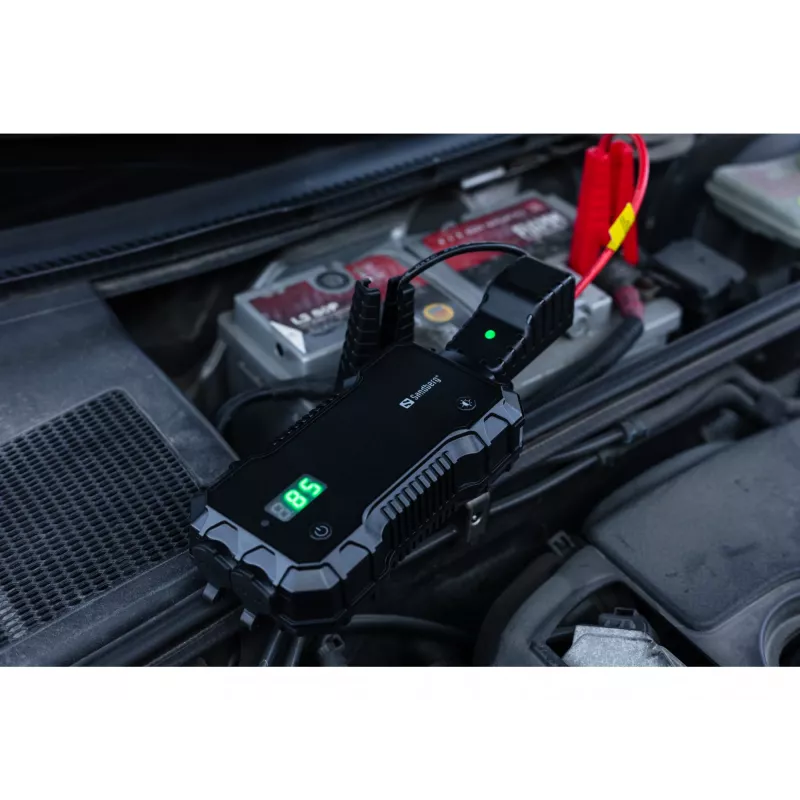 Automobilinis starteris išorinė baterija Sandberg 10000 mAh USB Type-A Type-C juoda