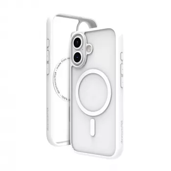 dbramante1928 Grenen MagSafe dėklas iPhone 16 Plus baltas