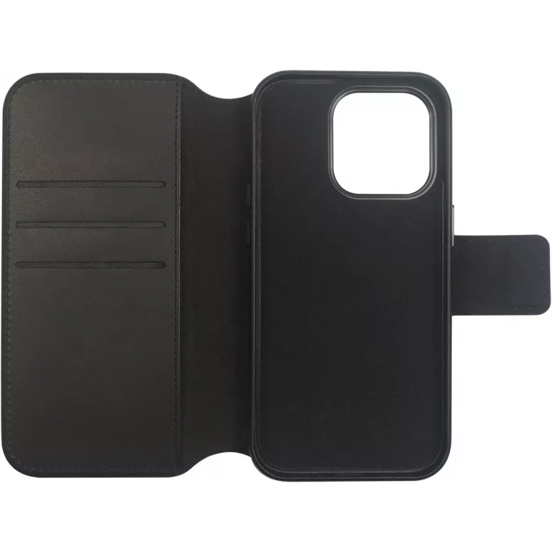eSTUFF ES67160100 mobiliojo telefono dėklas 15,5 cm (6,1 colio) Piniginės tipo dėklas Juodas