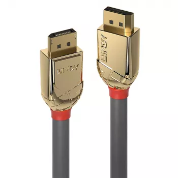 Lindy 0,5 m DisplayPort 1.4 laidas, Gold Line