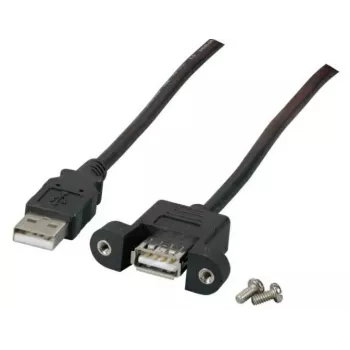 Microconnect USBAAF1PANEL2 USB laidas USB 2.0 1.8 m USB A Juodas