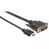 Techly vaizdo kabelis HDMI į DVI-D, vyriškas / vyriškas, 1,8 m ICOC HDMI-D-018, 1,8 m, HDMI, DVI-D, vyriškas, vyriškas, auksuotas