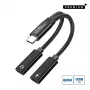 Microconnect MC-USBC-CFCF USB laidas USB 2.0 0,13 m sidabrinis
