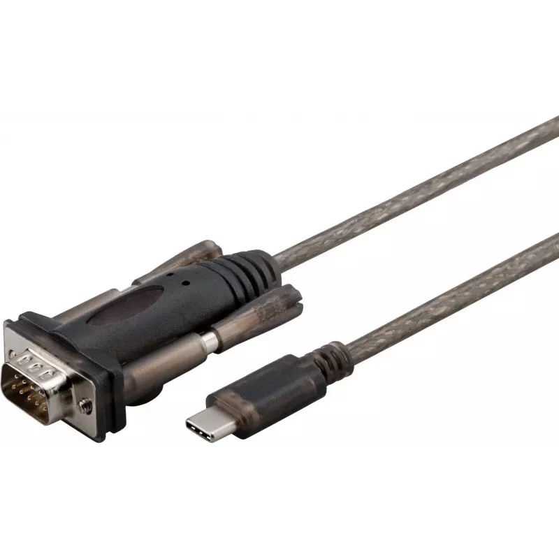 Microconnect USB3.1CRS232 nuoseklusis laidas, juodas, 1 m, USB C, DB9